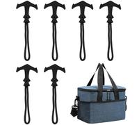 Lot de 6 tirettes de Fermeture éclair de Rechange en paracorde, kit de Remplacement Robuste en Forme de T, Installation Rapide pour glacière Yeti, Sac à Dos, Valise, Veste, Sac fourre-Tout et équipem