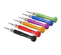 Lot de 6 tournevis multifonctions en acier anti-oxydation avec embouts attrayants interchangeables et tournevis de poche transportables