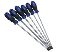 Lot de 6 tournevis Torx extra longs et inviolables T10 - T30 - Lame de 250 mm