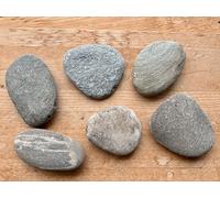 Lot de 6 très grandes pierres de rivière plates des Alpes - Pierres décoratives plates - Pierres décoratives - Pièce unique - Pour bricoler, peindre MEIERLE & Söhne