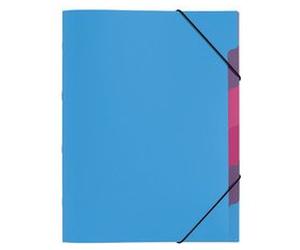 Lot de 6 - Trieur 'Funky School', A4, PP, 5 compartiments - Trieurs polypropylène à élastique - Bruneau