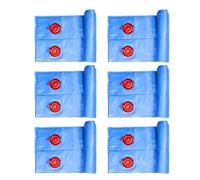 Lot de 6 tubes à eau pour couvertures de piscine, 3,4 x 2,4 m, double chambre en PVC avec protection UV, ancrage robuste pour l'entretien de la piscine d'hiver