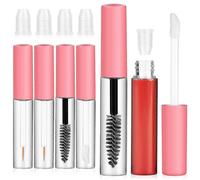 Lot De 6 Tubes De Mascara Avec Baguettes, Contenants Vides Pour Mascara, Flacons D'eyeliner Réutilisables Et Rechargeables, Tubes De Gloss, Fournitures Cosmétiques