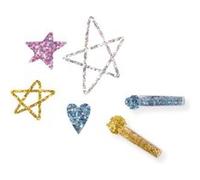 Lot de 6 tubes de paillettes holographiques - Assortiment de couleurs - Loisirs créatifs enfant - Apli Kids
