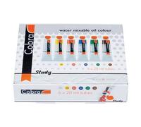 Lot De 6 Tubes De Peinture À L'huile - 6x20ml - Cobra Study