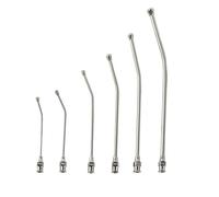 Lot de 6 tubes de seringue incurvés avec tête en métal pour éviter les dommages causés par les morsures, les canules pour bébés, oiseaux, perroquets, petits animaux domestiques