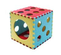 Lot de 6 tunnels de jeu pour chat - grottes pliables avec judas interactifs, convient pour les chats de moins de 5,4 kg, jouet d'intérieur pour l'exercice, outil d'entraînement pour appartement