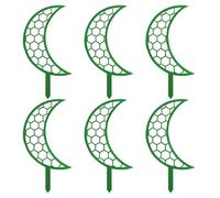 Lot de 6 Tuteurs Jardin PP Résistants 20.5x11cm Multi-Color(Green) | PP pour durable, résistant aux UV, vert, 20.5x11cm, pour idéal pour intérieur extérieur