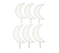 Lot de 6 Tuteurs Jardin PP Résistants 20.5x11cm Multi-Color(White) | PP pour durable, résistant aux UV, vert, 20.5x11cm, pour idéal pour intérieur extérieur