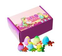 Lot de 6 œufs de dinosaure à éclosion surprise - EVA 4,6 x 6,2 cm - Œufs de dinosaures qui poussent dans l'eau - Jouet de Pâques - Œuf d'inosaure Bubble Up - Pour à l'école maternelle