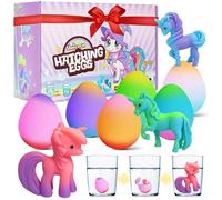 Lot de 6 œufs surprise en forme de licorne pour enfants - Cadeaux d'anniversaire pour garçons et filles âgés de 3, 4, 5, 6, 7, 8 ans