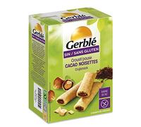 Lot de 6 unités *** GERBLE Biscuits Crousti' pause cacao noisettes sans gluten sachets individuels 5x2 biscuits 125g*** soit un format carton de 6 unités ***