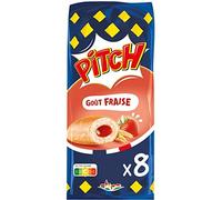 Lot de 6 unités *** PITCH Brioches fourrées à la fraise 8 brioches 300g*** soit un format carton de 6 unités ***