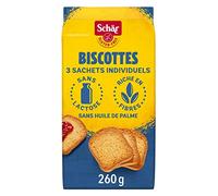 Lot de 6 unités *** SCHAR Biscottes sans gluten 260g*** soit un format carton de 6 unités ***