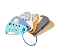 Lot de 6 ustensiles de cuisine multifonctions avec râpe, éplucheur, roulette à pizza, coupe-herbes, décapsuleur