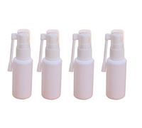 Lot de 6 vaporisateurs nasaux portables rechargeables en plastique de 30 ml avec rotation à 360 degrés pour la maison et les voyages - Blanc