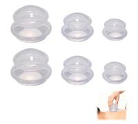 Lot de 6 ventouses en silicone pour massage complet du corps - Anti-cellulite et anti-âge - Têtes d'aspiration pour le visage/le corps