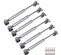 Lot de 6 vérins à gaz, charnières de sécurité à couvercle ouvert souple, vérin à gaz hydraulique, charnière d'armoire, de porte de placard de cuisine, meubles à compartiments cachés, 10,2 kg/100 N