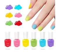 Lot de 6 vernis à ongles pour à base d'eau