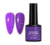 Lot de 6 vernis à ongles UV craquelés - Tendance et durable - Finition lisse et craquelée - Cosmétique professionnel pour la maison, le salon, un mariage, une séance photo quotidienne