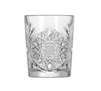 Lot de 6 Verre bas à cocktails STAR Sculpté , verre à whisky jus et eau 35.5cl - Dimension : 8.9x10.6cm