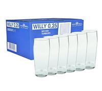 Lot de 6 verres à bière gradués willibecher