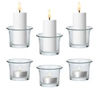 Lot de 6 Verres à Bougies Chauffe-Plat Trefor
