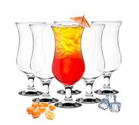 Lot de 6 verres à cocktail Hurricane 480 ml 9 variantes Verres à long drink Bar Verres transparent