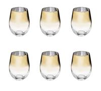 Lot de 6 Verres à Eau ""Arya"" 54cl Or