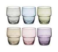 Lot de 6 Verres à Eau ""Rodrig'eau"" 28cl Multicolore