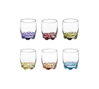 - Lot de 6 Verres à Eau "Tino" 31cl Multicolore
