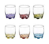 Lot de 6 Verres à Eau ""Tino"" 31cl Multicolore