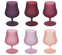 Lot de 6 Verres à Liqueur 260 ML givré en Verre, Provence