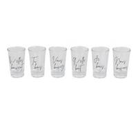 Lot de 6 Verres à Shooter "Cocktail" 7cm Transparent Transparent G
