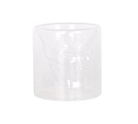 Lot de 6 verres à shot en forme de crâne en verre transparent 90 ml