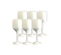 Lot de 6 Verres à Vin Sauvignon couleur Blanc 30cl - Incassable - MADE IN FRANCE - LIVRAISON 24/48HBlanc