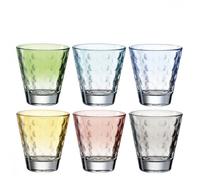 Lot de 6 verres colorés 215ml - Leonardo - Multicolore -