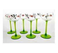 LOT DE 6 VERRES DU VIN DU RHIN DECOR STORICK - BOECKLING