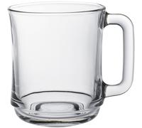 Lot de 6 verres Duralex LYS avec anse, 250 ml, transparents.