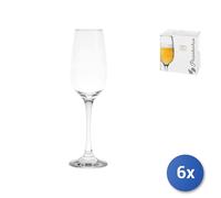 Pasabahce 469433 Amber Lot de 6 Verres à Flotte, Verre, Transparent, 20 cl