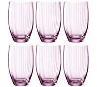 Lot de 6 verres Poesia 022379 - Rose - 460 ml