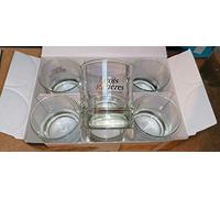LOT DE 6 VERRES RHUM TROIS RIVIERES/ECRITURE OR / 20 CL NEUF - TRES JOLI