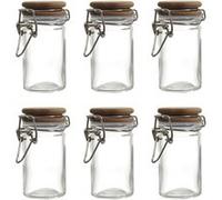 COOK CONCEPT - KA0365 Verrine avec Couvercle en Acacia - Design Élégant et Moderne - Idéale Amuse-bouches et Desserts - Facile à Nettoyer - 70 ML - Transparent