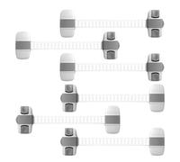 Lot de 6 verrous de porte pour la sécurité des - Verrous de sécurité pour bébé - Verrous de sécurité pour bébé - Verrous de sécurité pour bébé - Verrous de placard multi-usages pour tiroirs et