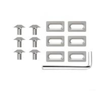 Lot de 6 vis à taquet M5 en acier inoxydable avec rondelles et clé hexagonale pour pédales KEO pour pédales SPD