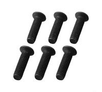 Lot de 6 vis adaptateurs de tige de mandrin pour perceuse à gauche M5 22 mm et M6 22 mm, boulons de fixation de rechange en métal compatibles avec accessoires d'outils électriques rotatifs UNF (M6 x