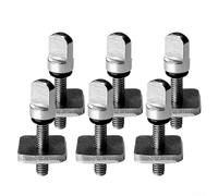 Lot de 6 vis d'aileron de planche de surf en acier inoxydable pour planche de stand-up paddle - Qualité marine 316, résistant à la corrosion, comprend des rondelles à joint torique, 34 x 8 mm (lot de