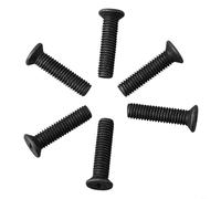 Lot de 6 vis de fixation à filetage gauche pour M5M6 pour adaptateur de tige de mandrin compatible avec UNF (M5 x 25 mm)