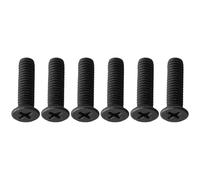 Lot de 6 vis de mandrin M5 M6 22 mm à gauche - Matériel de fixation en métal - Composants d'adaptateur de mandrin - Pièces de rechange pour outil électrique - Accessoires de réparation d'atelier (M5 x