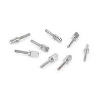 Lot de 6 Vis de Planche de Surf, Vis de Longboard de Planche de Surf, Screws Dérive de Planche de Paddle Sup en Acier Inoxydable avec Joint en Silicone, M4 3.5 x 1.4 cm, Fixation Aileron